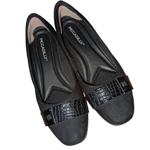 Piccadilly| Women Orthopedic Fashion in Comfort Formal Small Heels Black Shoes - Picture 3 of 8